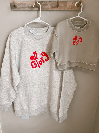 All Glory to God Adult Crewneck