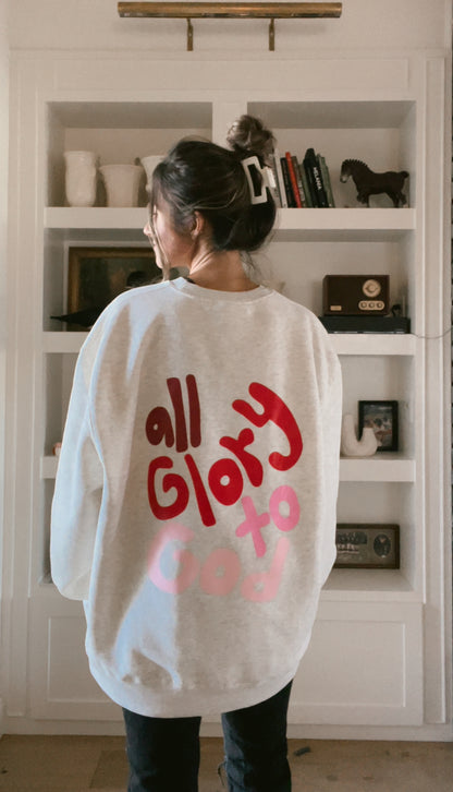 All Glory to God Adult Crewneck